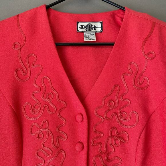 Dji sz 10 VINTAGE embroidered pencil dress - Picture 5 of 9